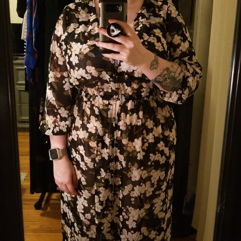 🚫FINAL PRICE🚫 Forever 21 Plus Sheer Maxi